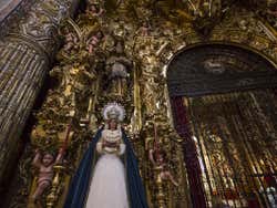 Inside the Divino Salvador Church