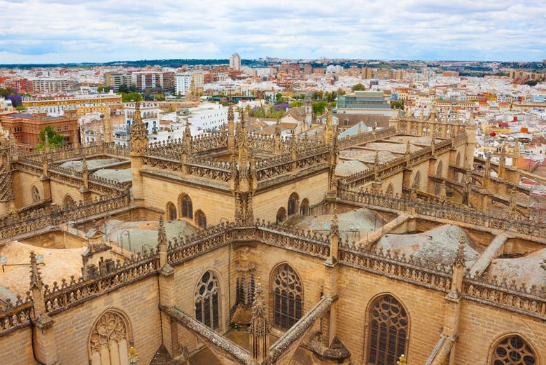 Catedral de Sevilla desde arriba
