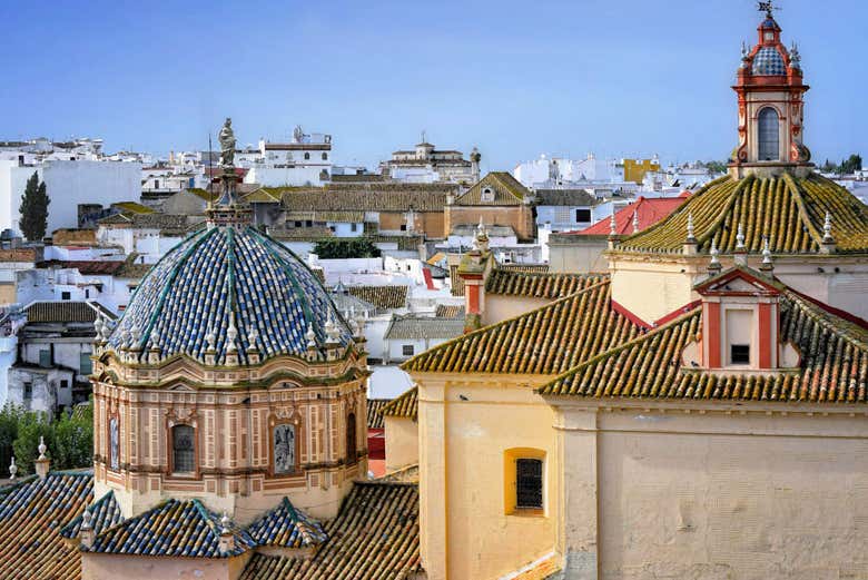Vistas de los tejados de Carmona