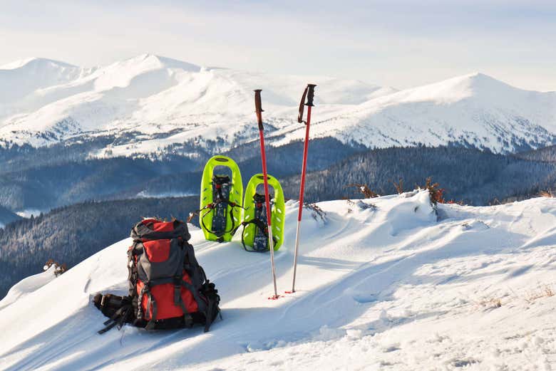 Equipo para el paseo por Sierra Nevada
