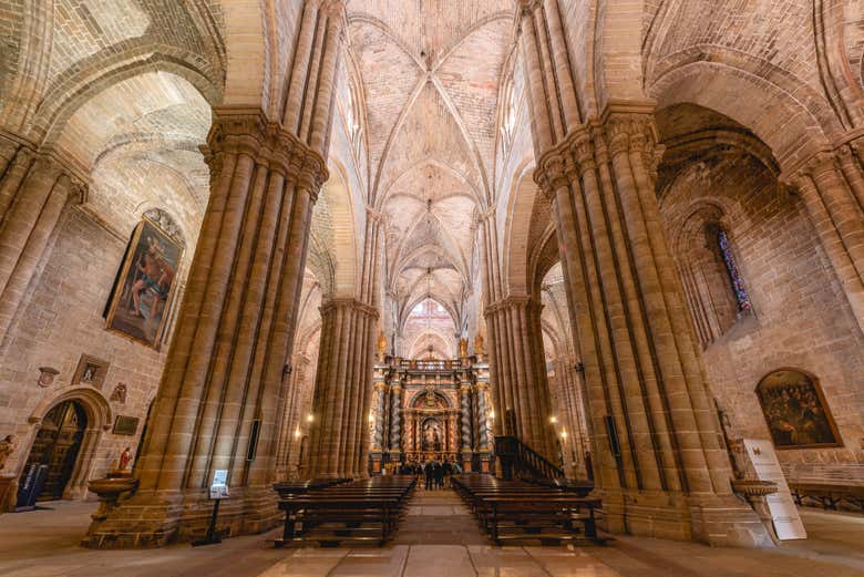 Take in the architectural beauty of the building