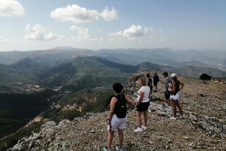 Vue depuis un belvédère au sommet