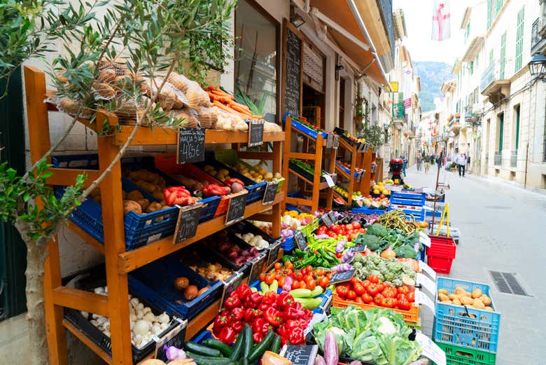 Una de las calles de Sóller