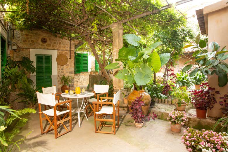 Una de las terrazas de la casa