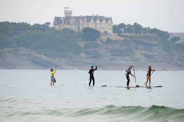 Tour en paddle surf por Somo