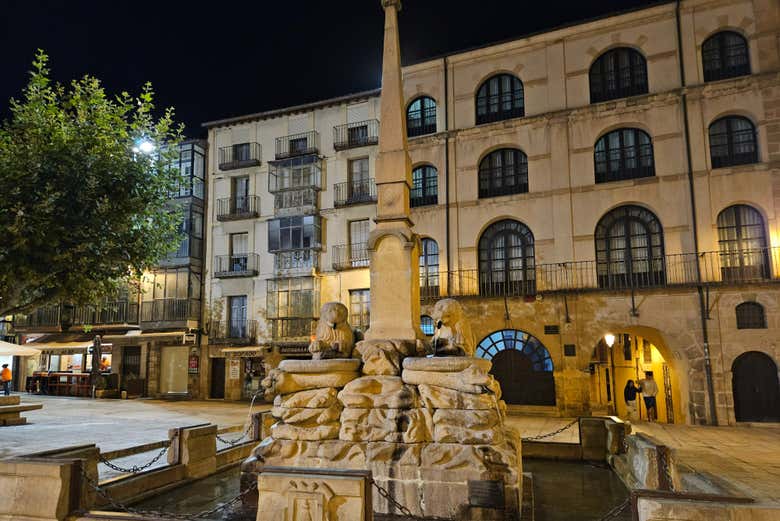Fonte dos Leões, na Plaza Mayor de Sória