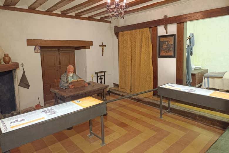 A casa de San Saturio recriada em sua ermida