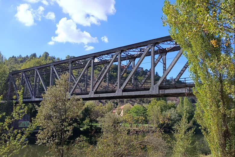 Antiga ponte ferroviária sobre o rio Douro