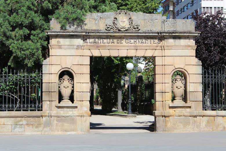 Entrée de l'Alameda de Cervantes, le grand parc de Soria