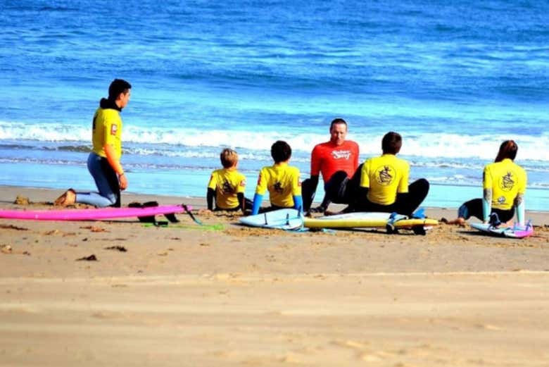 Aprendendo as técnicas de surfe