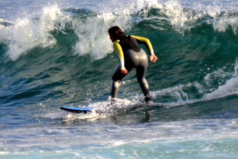 Surfando nas ondas de Suances