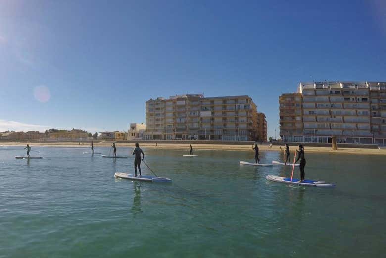 Paddle surf no Mediterrâneo