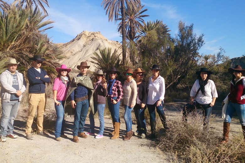 Diversión en grupo en el desierto de Tabernas