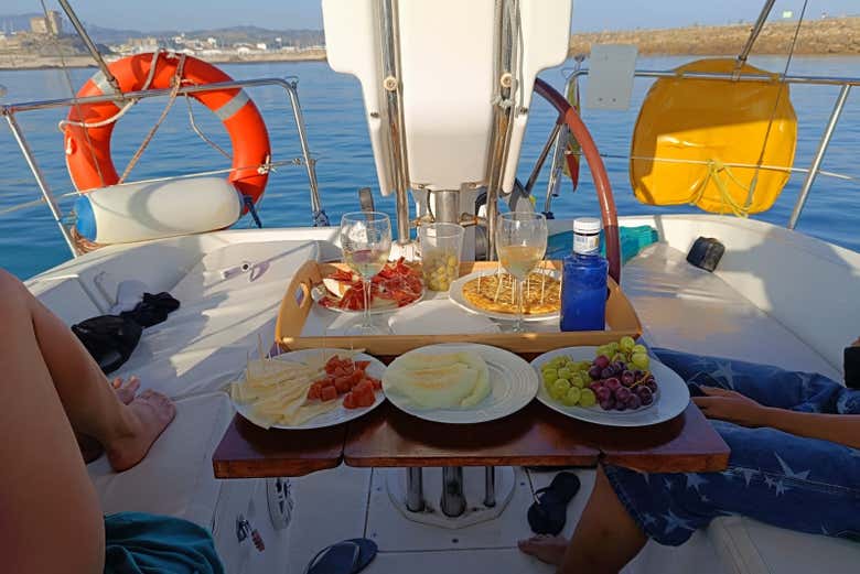 A bordo com um delicioso aperitivo