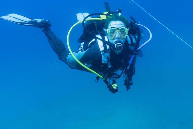Diving off the coast of Tarragona