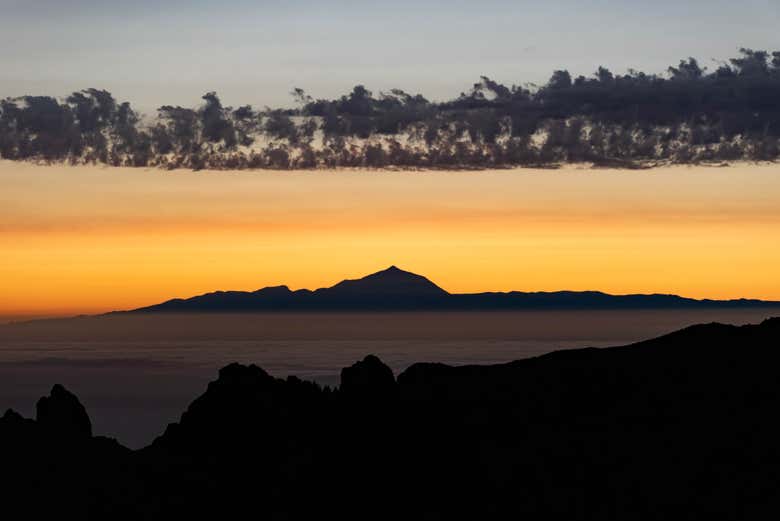 O Teide visto de  Gran Canaria
