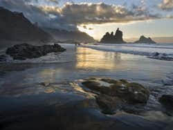 Tramonto sulla spiaggia Benijo