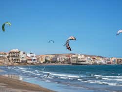 Windsurf sulla spiaggia di El Médano
