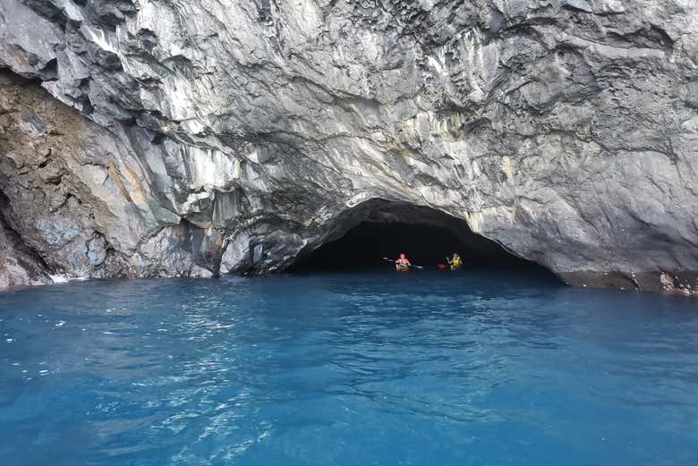 Visite en kayak de la Cueva Bonita