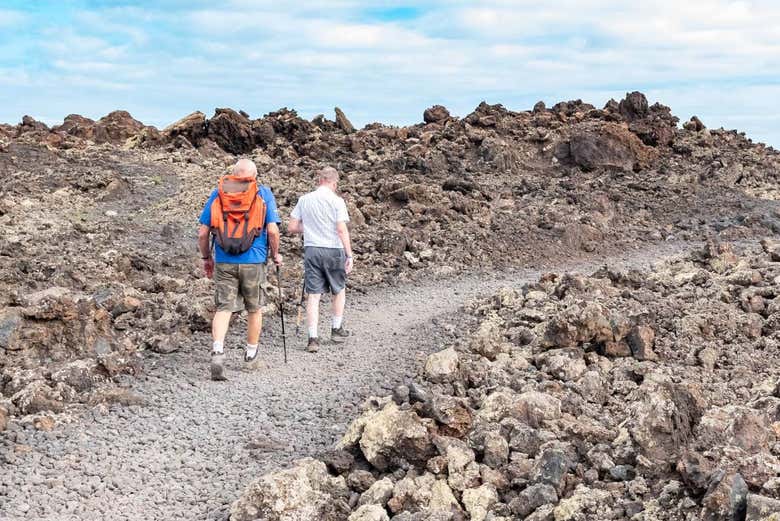 Trekking through Lanzarote