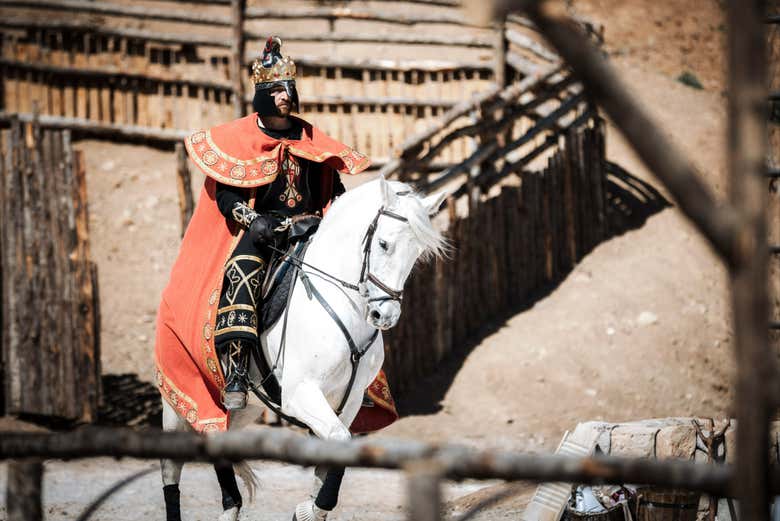 Un caballero con su corcel