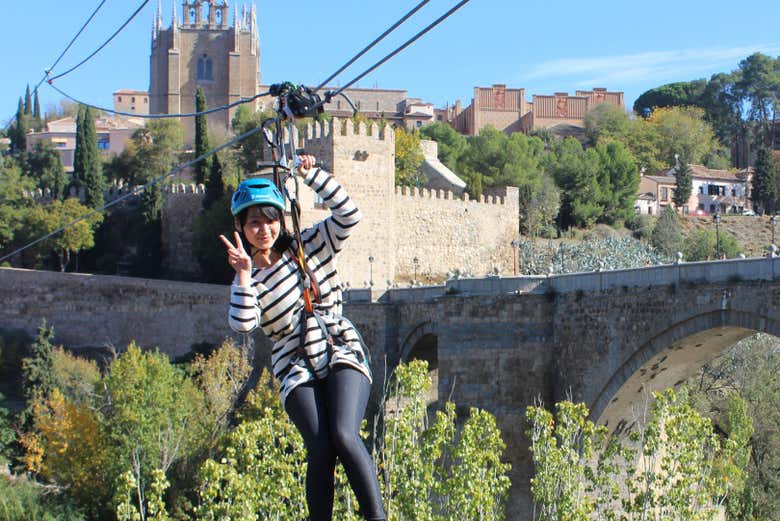 Posando durante la aventura