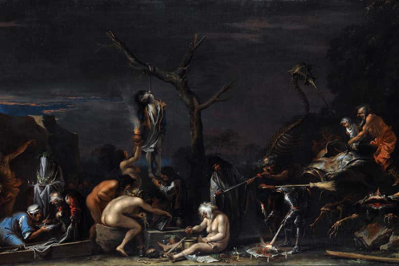 Cuadro de Salvator Rosa sobre la brujería