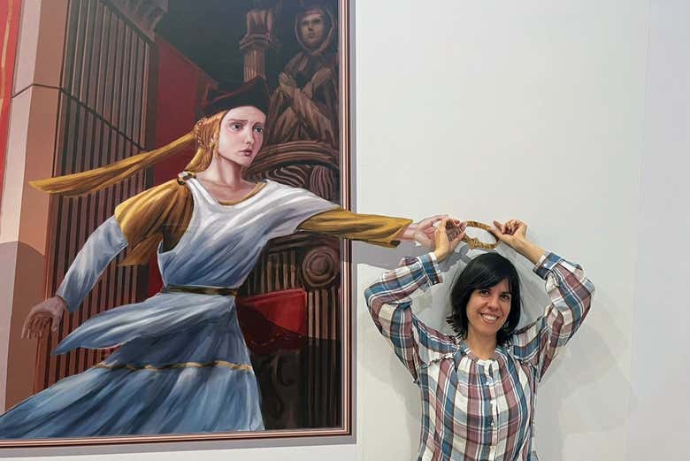 Enjoying a visit to the Iluziona Museum of Toledo