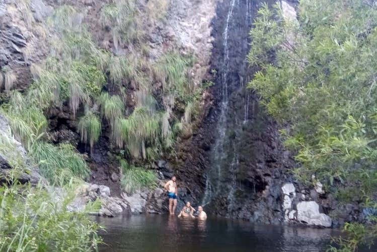 Baño en las piscinas naturales