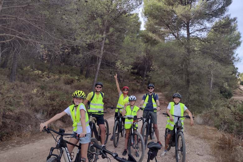 Diversión durante el tour en bicicleta eléctrica