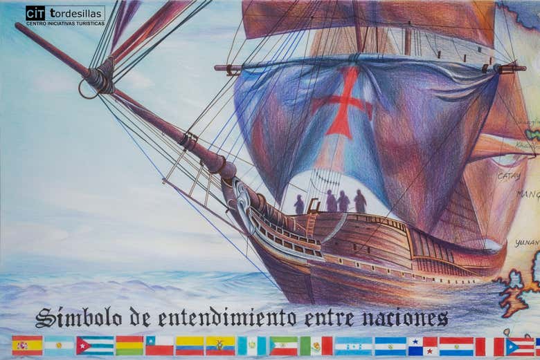 MURAL TRATADO DE TORDESILLAS  del CIT Tordesillas