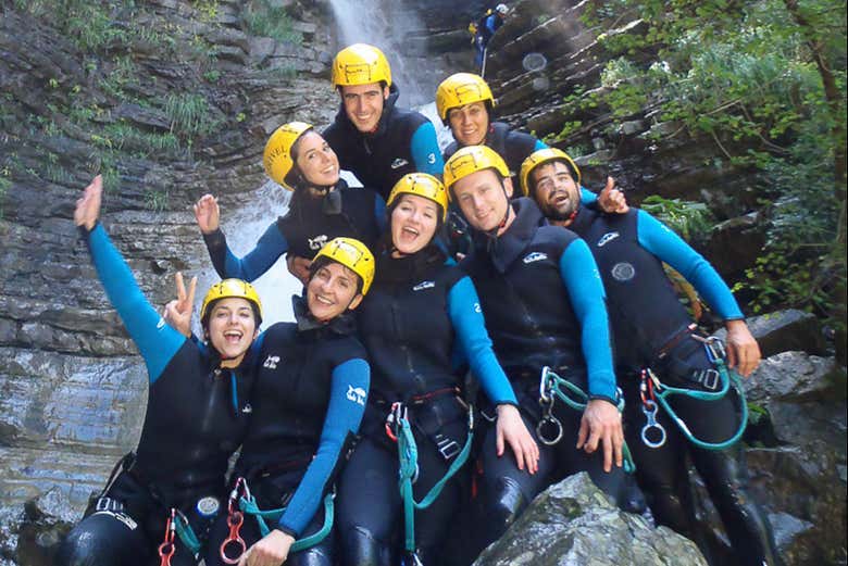 Foto de grupo durante a atividade