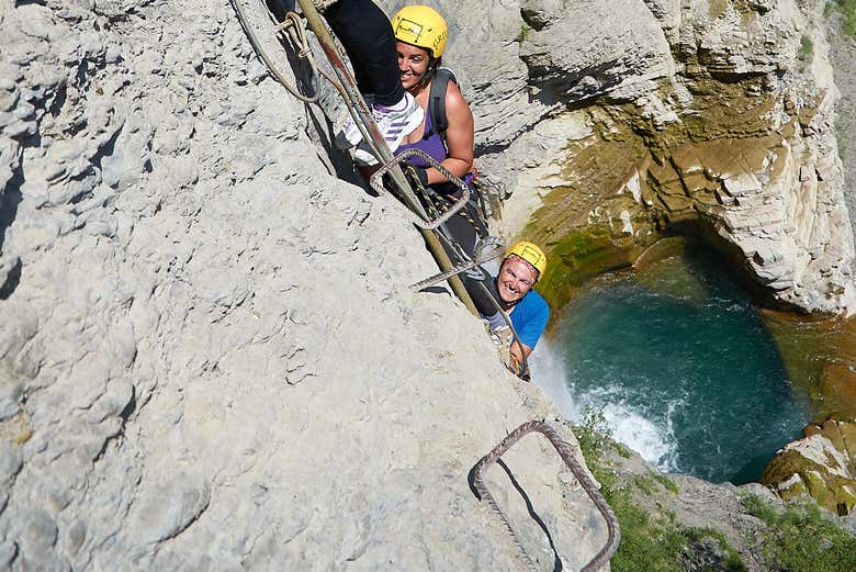 Vía ferrata delen  Sorrosal
