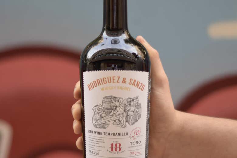 Vino tempranillo de Rodríguez y Sanzo