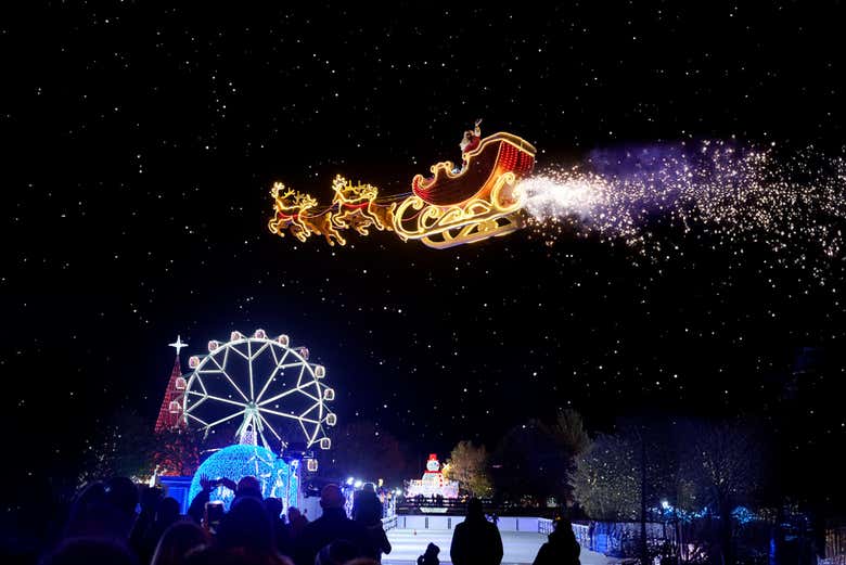 Papá Noel y sus renos