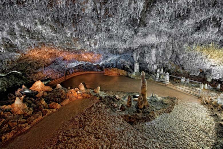 Views of the cave's interior