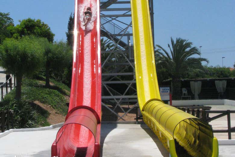 Gli scivoli di Aquopolis Torrevieja