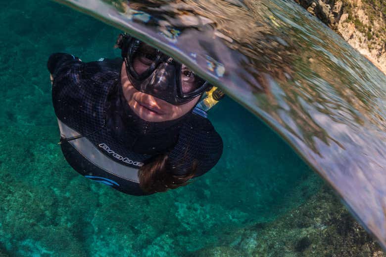 Snorkelling at Mar Menuda beach