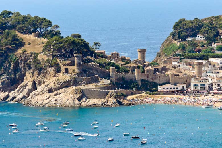 A panorama of Tossa de Mar