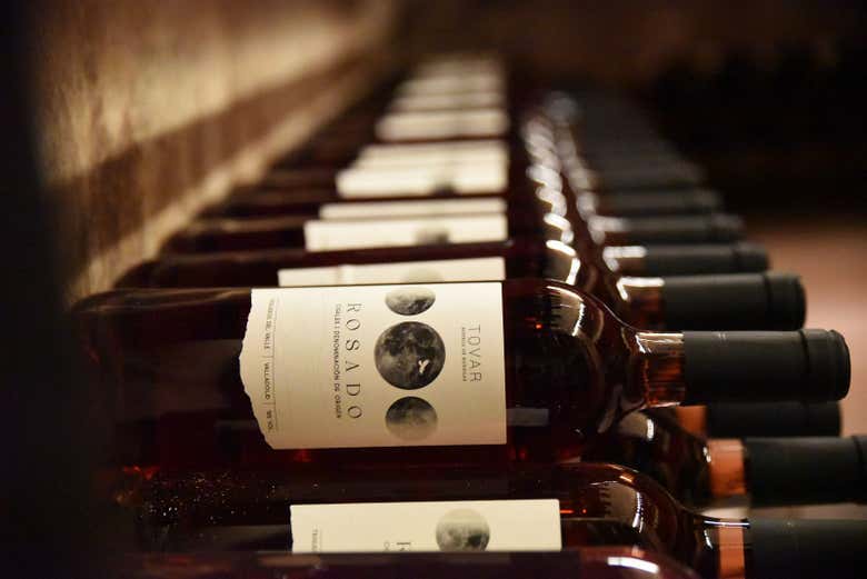 Bouteilles de vin de la Bodega Tovar