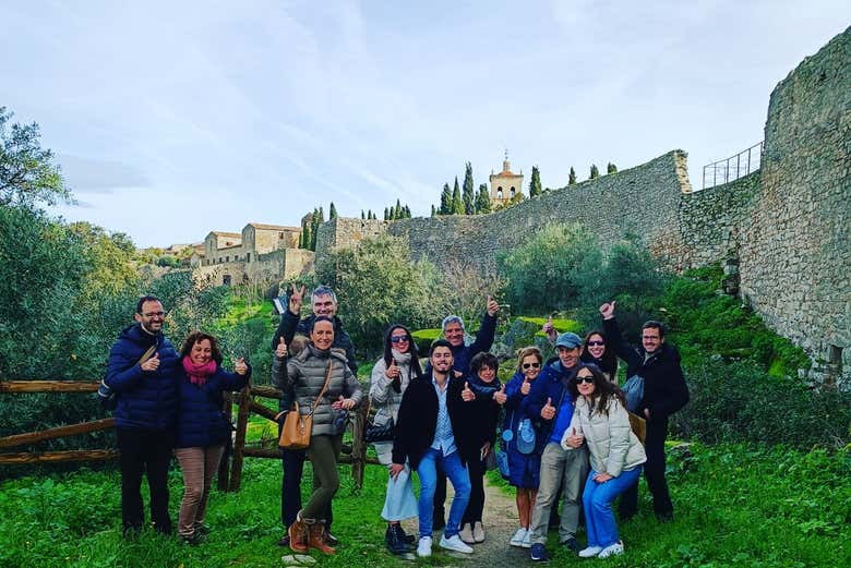 Grupo de turistas durante el tour