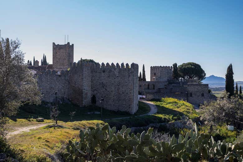 Vista del castillo de Trujillo
