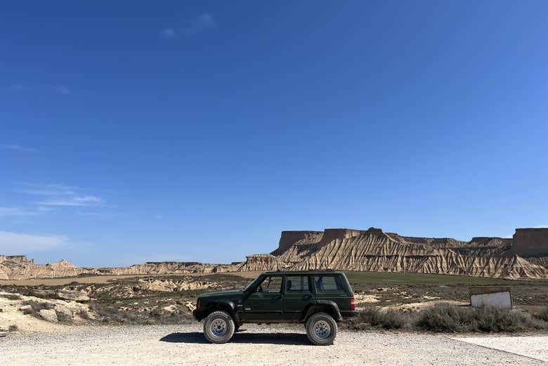 Paisajes durante la ruta por las Bardenas Reales  