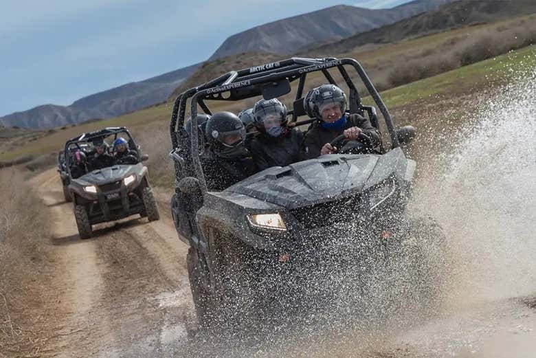 Disfrutando del pilotaje de los buggies