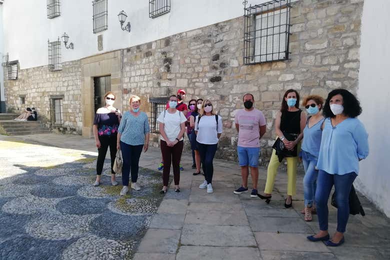 Photo de groupe pendant la visite