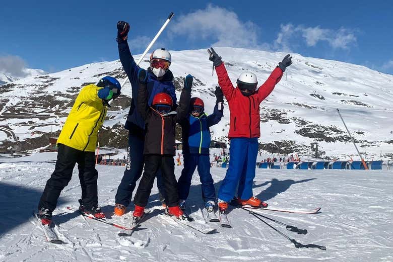 Diversión en la nieve en estado puro