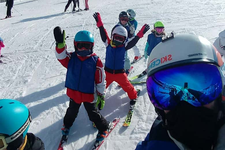Un selfie con los alumnos