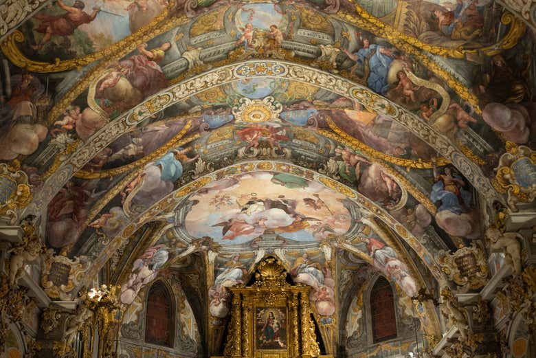 Decoração barroca do altar