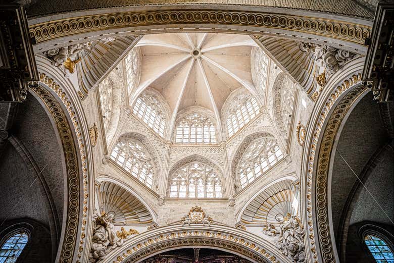Arquitectura del interior de la Catedral de Valencia