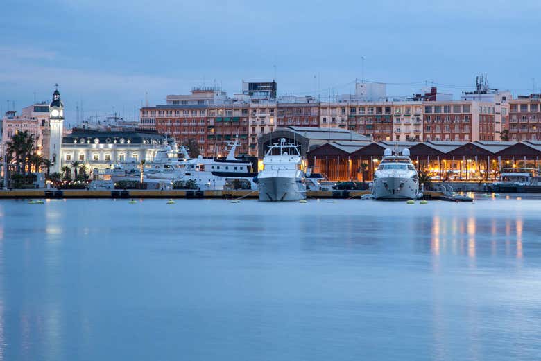 Atardecer en la Marina de Valencia